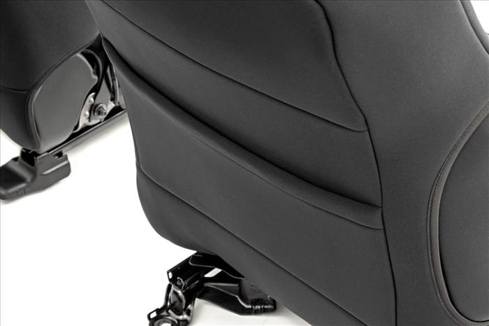 Seat Covers Gray FR & RR Crew Cab Toyota Tacoma 2WD/4WD (2005-2015) Rough Country