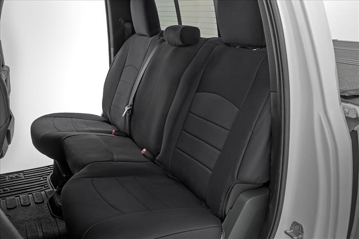 Seat Covers FR Bucket RR Full bench Ram 1500 (09-18)/2500 (11-18)/3500 (11-18) Rough Country