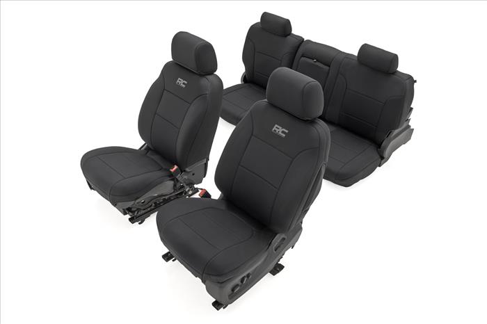 Seat Covers FR Bucket & RR 60/40 Bench Silverado/Sierra 2500HD/3500HD (14-26) Rough Country
