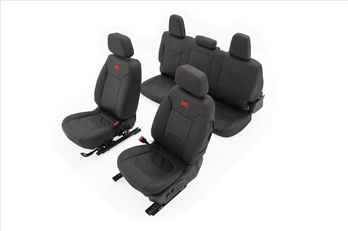 Leather Seat Covers FR Bucket RR 60/40 Chevy/GMC Sierra 1500 (19-25)/Silverado 1500 (19-26) Rough Country