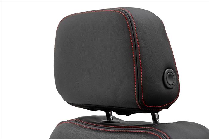 Leather Seat Covers FR Bucket RR 60/40 Chevy/GMC Sierra 1500 (19-25)/Silverado 1500 (19-26) Rough Country