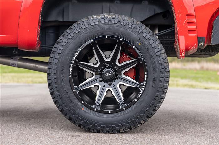 91 Series Milled One-Piece Gloss Black 20x12 8x180 -44mm Rough Country
