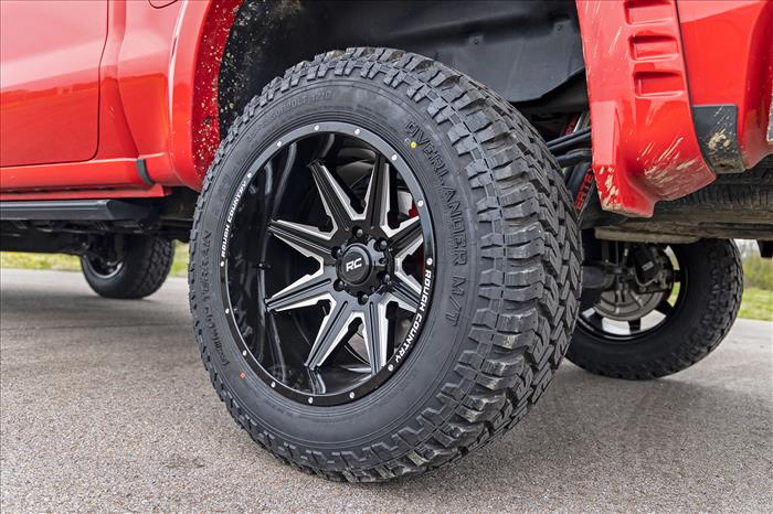 91 Series Milled One-Piece Gloss Black 20x12 8x170 -44mm Rough Country
