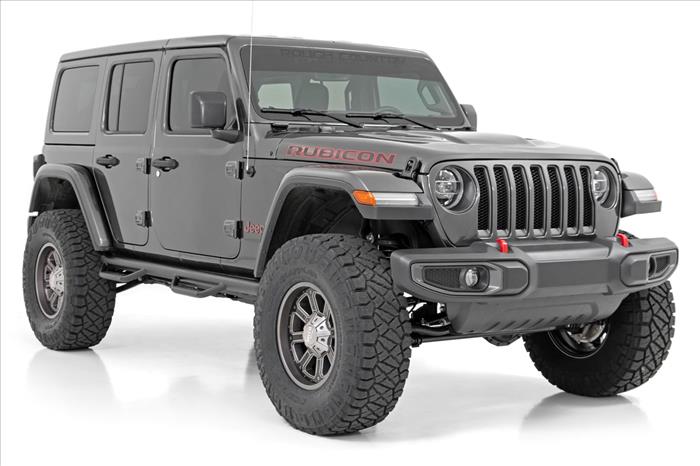 3.5 Inch Lift Kit Adj Lower FR D/S Rubicon Jeep Wrangler Unlimited 4WD (24-26) Rough Country