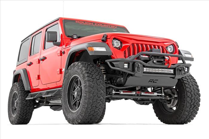 3.5 Inch Lift Kit C/A Drop FR D/S Non-Rubicon Jeep Wrangler Unlimited 4WD (24-26) Rough Country
