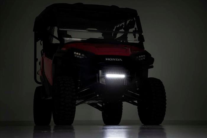 LED Light Kit Bumper Mount 10 Inch Black Slimline Honda Pioneer 1000 Rough Country