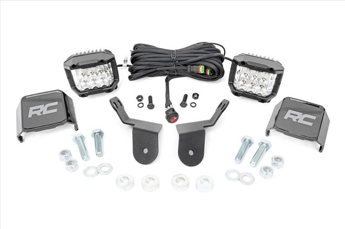 Honda Dual LED Cube Kit 3.0 Inch Osram Wide-Angle Series 16-20 Pioneer Rough Country