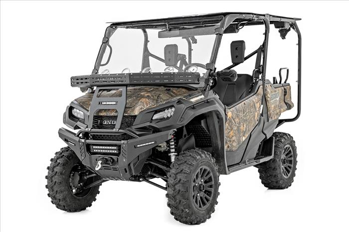 Front Cargo Rack Black Series LED 6 Inch Light Slim Line Honda Pioneer 1000 Rough Country