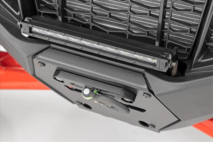 LED Light Winch Mount RS4500S 10 Inch Black Slimline Polaris RZR Pro R Rough Country