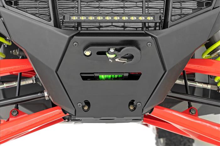 LED Light Winch Mount RS6500S 10 Inch Black Slimline Polaris RZR Pro R Rough Country