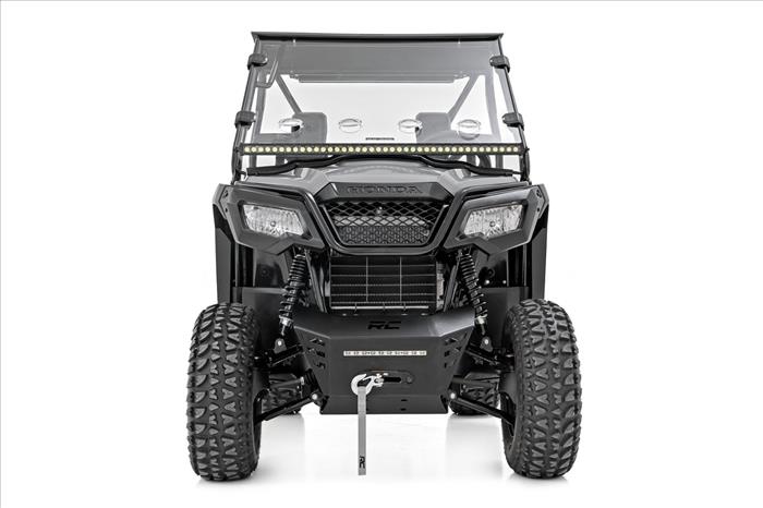 Winch Plate 10 Inch Black Slimline Honda Pioneer 520 Rough Country