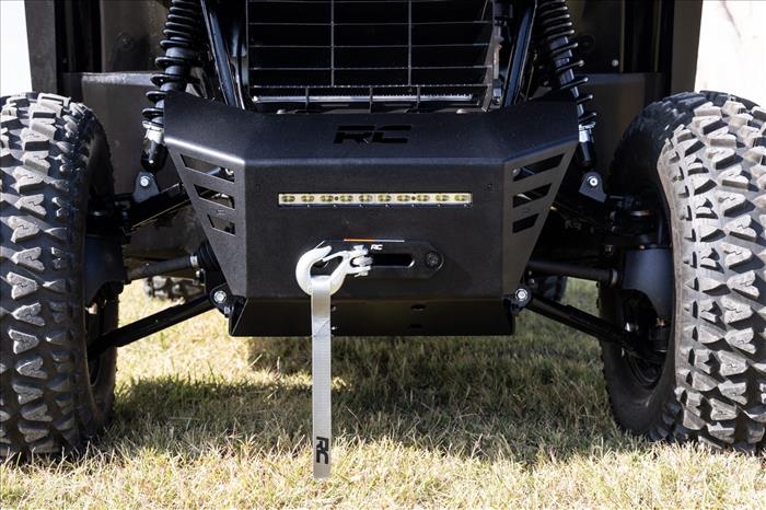 Winch Plate 10 Inch Black Slimline Honda Pioneer 520 Rough Country