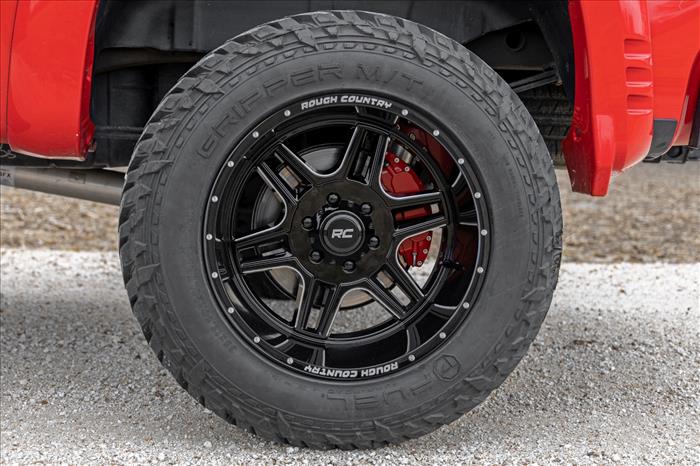 92 Series Wheel Machined One-Piece Gloss Black 20x12 6x5.5 -44mm Rough Country