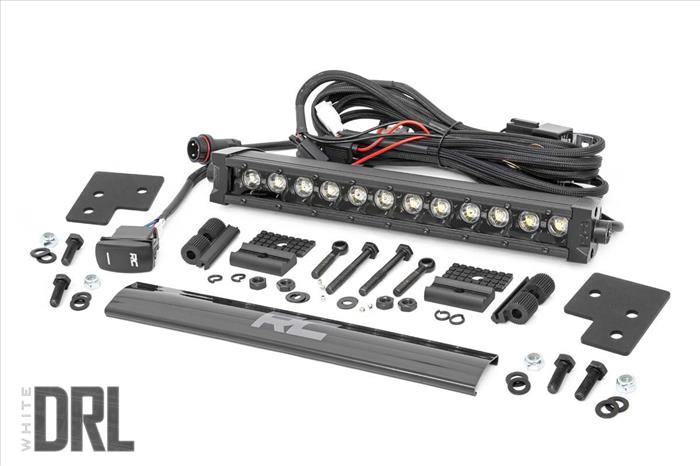 Polaris 12-Inch LED Bumper Kit Black Series w. White DRL 19-20 Ranger Rough Country