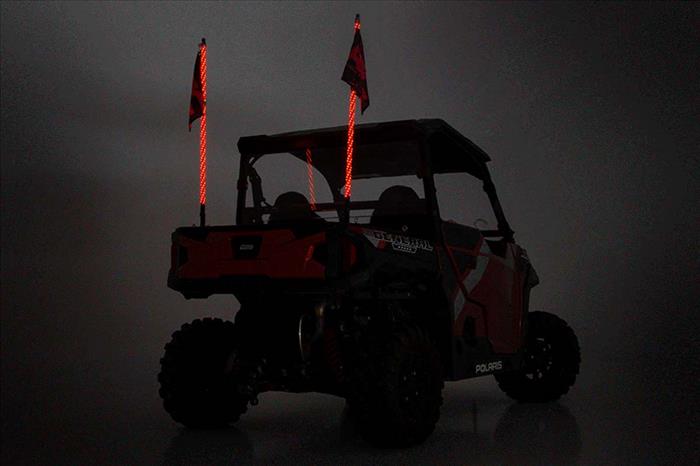 Polaris LED Whip Light Bed Mounting System 17-20 General/14-20 Ranger Rough Country