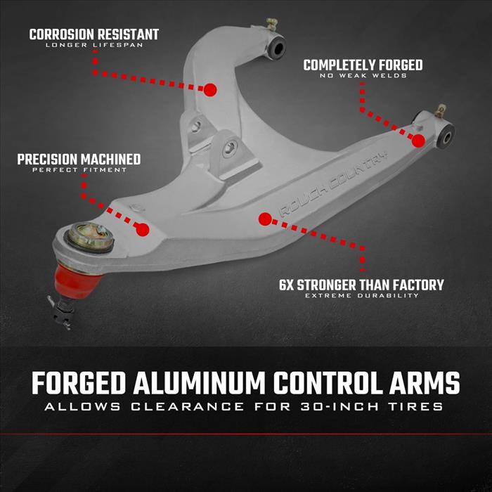Aluminum Control Arms High Clearance w/ 2 Inch Forward Offset Polaris Ranger 1000XP Rough Country