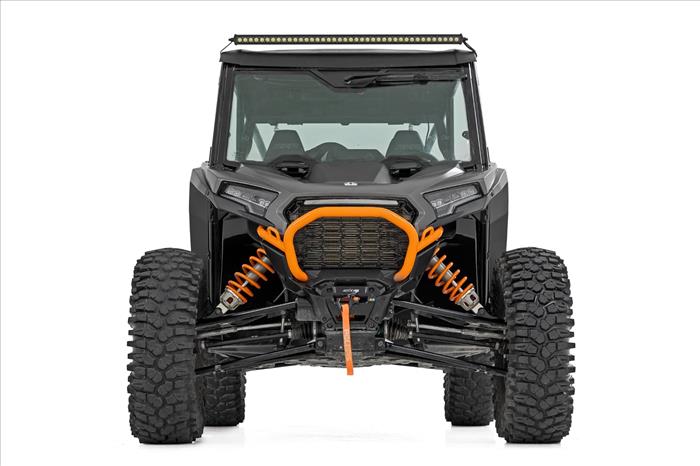 LED Light Kit Front Mount 40 Inch Black-Series Single Row Polaris RZR XP 4 1000 (2024) Rough Country
