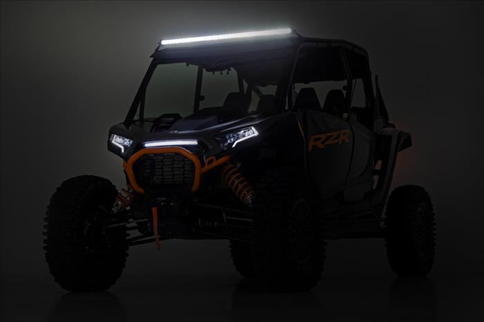 LED Light Kit Front Mount 40 Inch Spectrum Single Row Polaris RZR XP 4 1000 (2024) Rough Country