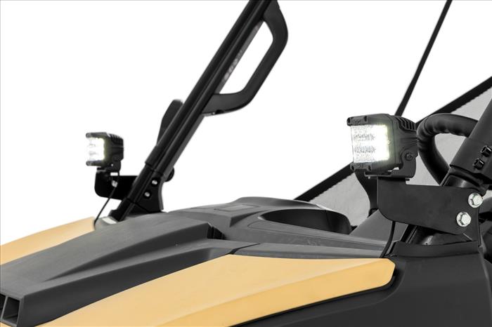 LED Light Kit Front Mount 2 Inch Black Pair Amber DRL Segway 570 F Rough Country