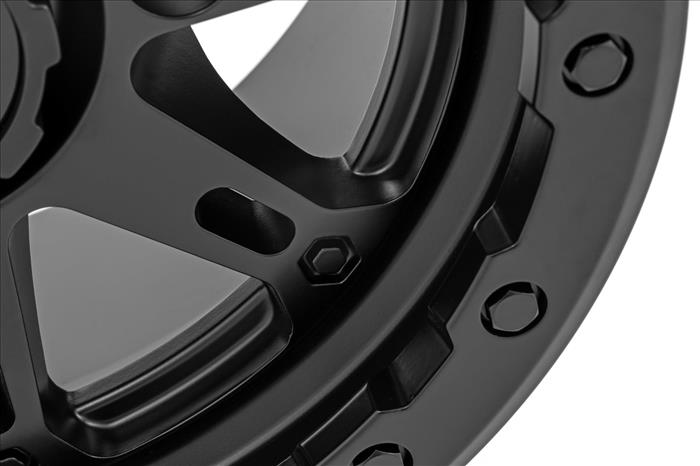 94 Series Wheel UTV Matte Black 14x7 4x156 +10mm Rough Country
