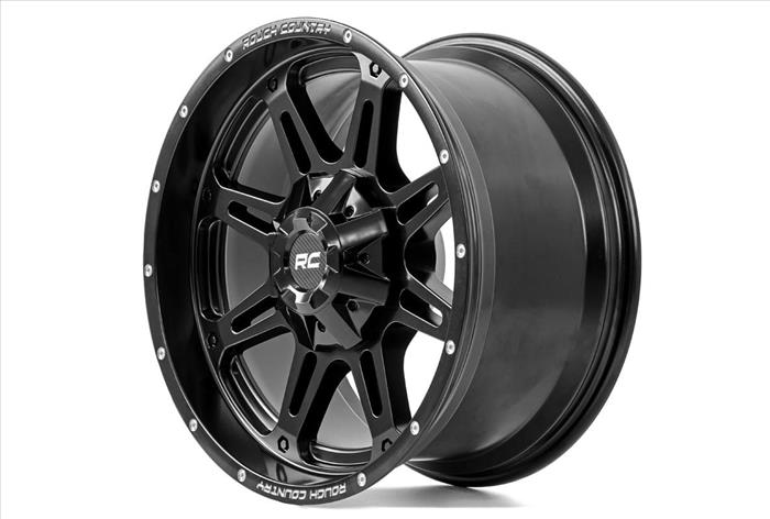 94 Series Wheel One-Piece Matte Black 20x9 6x5.5/6x135 0mm Rough Country