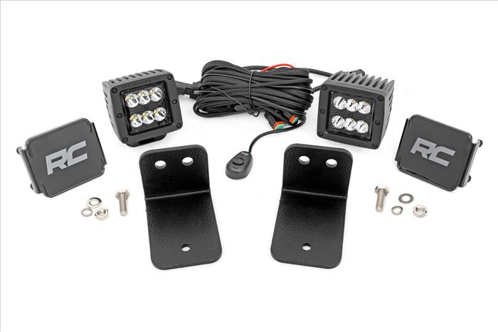 Rear Facing LED Kit 2-Inch Black Series with Spot Beam 2020 Intimidator GC1K Rough Country