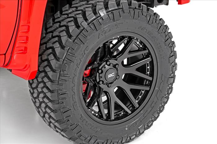 95 Series Wheel One-Piece Gloss Black 20x10 6x5.5 -18mm Rough Country