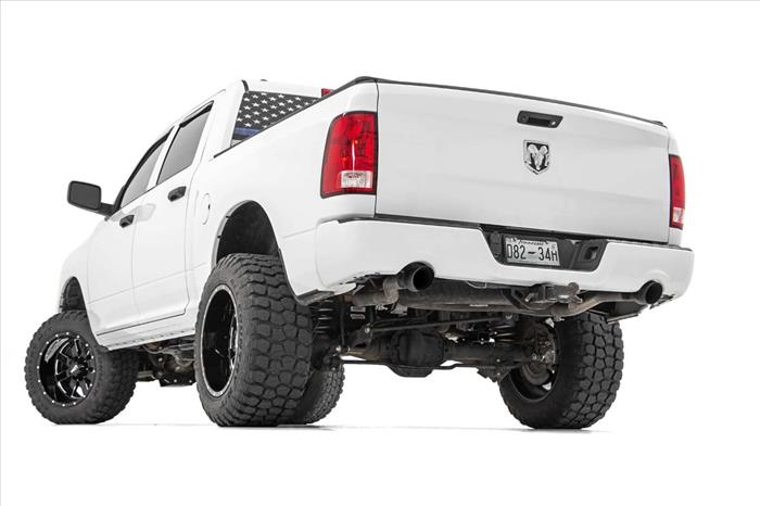 Dual Cat-Back Exhaust System w/Black Tips 09-18 RAM 1500 V8-4.7L 5.7L Rough Country