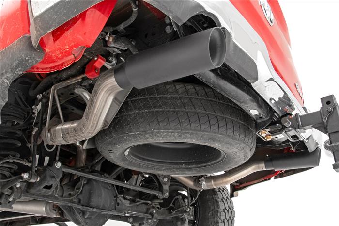 Dual Cat-Back Exhaust System w/ Black Tips (19-20 Ram 1500 V8 - 5.7L) Rough Country