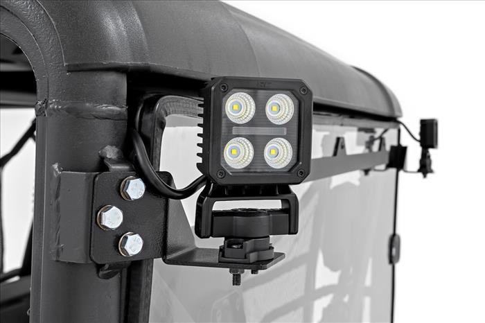 LED Light Kit Rear Mount 2 Inch Black Pair Amber DRL CFMOTO UFORCE 1000 Rough Country