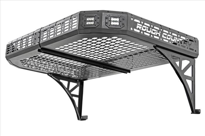 Cargo Rack Dual 2 Inch Black LED Pairs Flush Mount CFMOTO UFORCE 1000 Rough Country