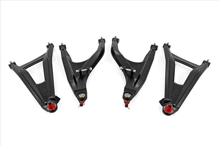 Aluminum Control Arms High Clearance w/ 2 Inch Forward Offset Black Can-Am Defender HD Rough Country
