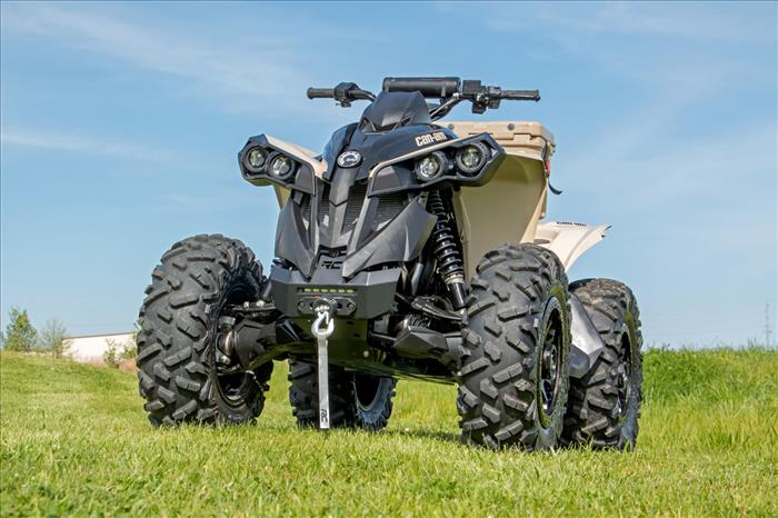 Winch Bumper Black Series LED 6 Inch Light Slime Line Can-Am Renegade 1000/Renegade 500 Rough Country