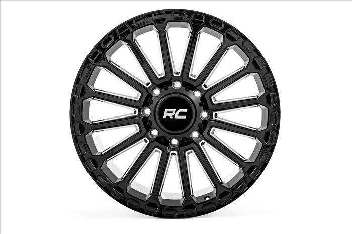 97 Series Wheel One-Piece Gloss Black 17x9 6x5.5 -12mm Rough Country