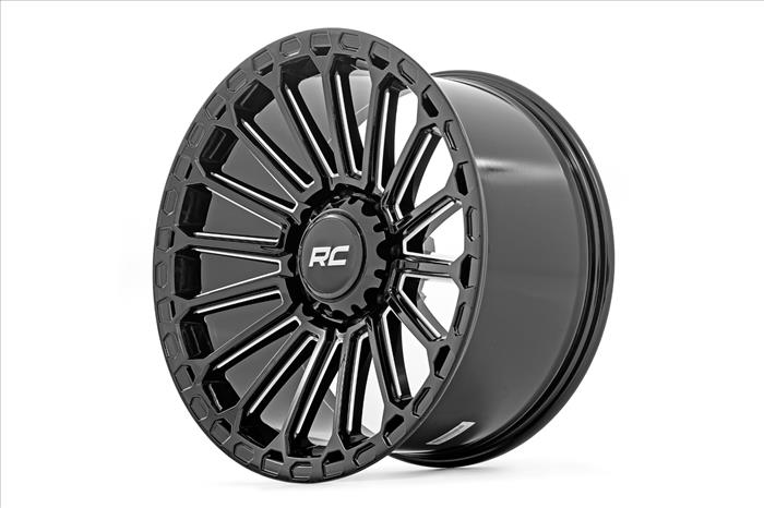 97 Series Wheel One-Piece Gloss Black 17x9 5x4.5 -12mm Rough Country