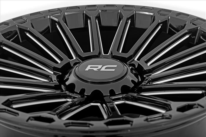 97 Series Wheel One-Piece Gloss Black 17x9 5x4.5 -12mm Rough Country