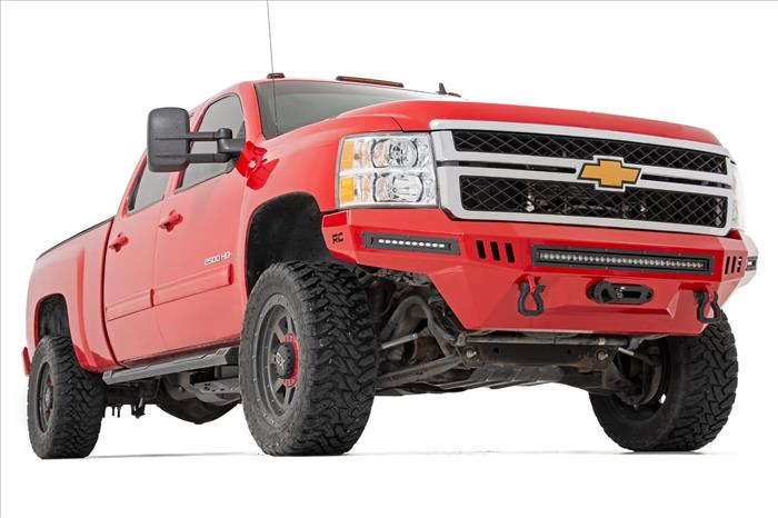 3.5 Inch Knuckle Lift Kit V2 w/ Overloads Red Silverado/Sierra 2500HD/3500HD (11-19) Rough Country