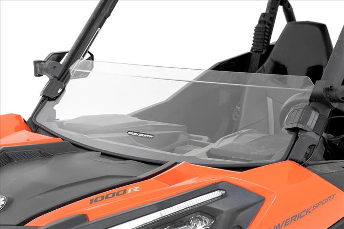 Half Windshield Scratch Resistant Can-Am Maverick Sport Rough Country