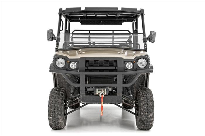 Half Windshield Scratch Resistant 15-22 Kawasaki Mule Pro-FX Rough Country