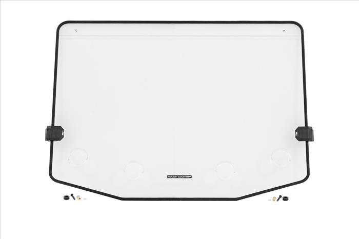 Vented Full Windshield Scratch Resistant Polaris RZR XP 4 1000 Rough Country