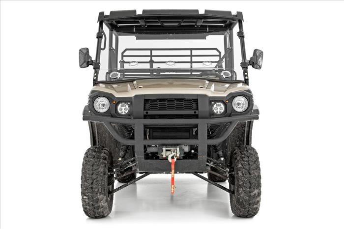 Vented Full Windshield Scratch Resistant 15-22 Kawasaki Mule Pro-FX Rough Country