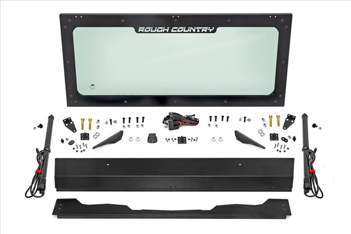 Electric Tilt Windshield Glass Honda Pioneer 1000 Rough Country
