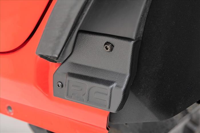 High Clearance LED Flat Fender Flare Kit UV Treated Jeep Wrangler JL (18-24) Rough Country