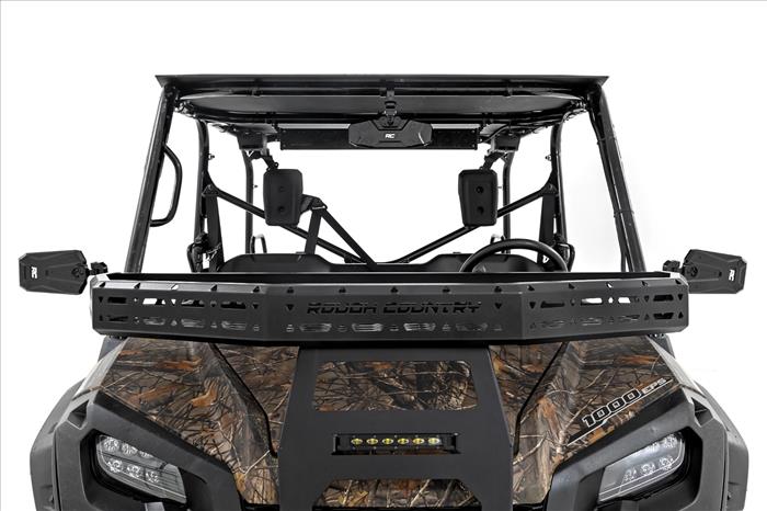 UTV Aluminum Side View Mirrors Horizontal Rough Country