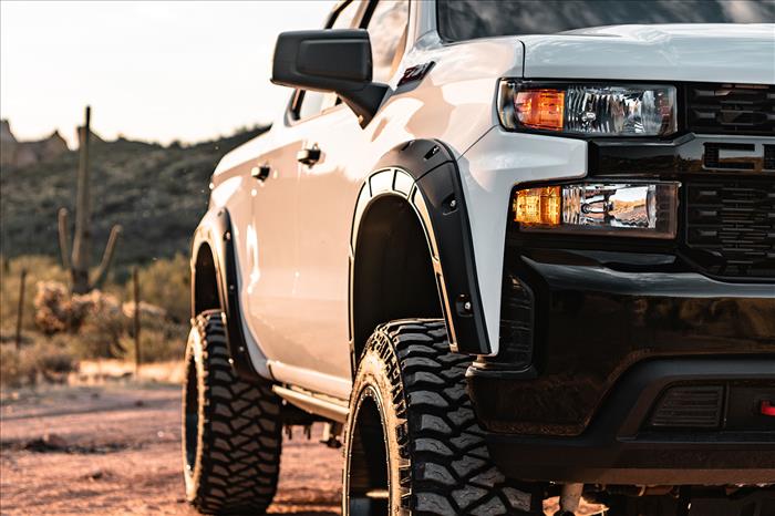 Fender Flares Defender G6M Dark Ash Chevy Silverado 1500 2WD/4WD (19-26) Rough Country