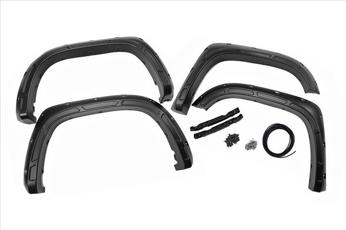 Defender Pocket Fender Flares Flat Black Toyota Tundra 2WD/4WD (14-21) Rough Country