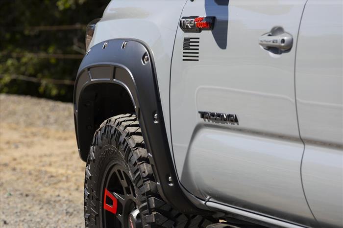 Fender Flares Defender 1G3 Magnetic Grey Toyota Tacoma 2WD/4WD (16-23) Rough Country
