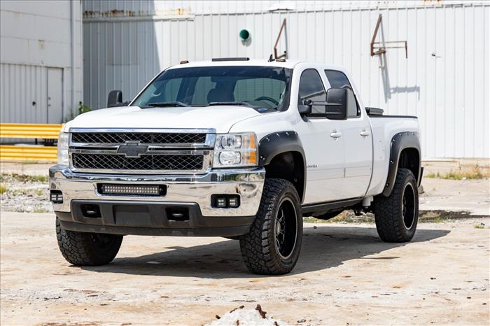 Pocket Fender Flares 6 Foot 7 Inch & 8 Foot Bed 836 Blue Granite Chevy Silverado 1500/2500HD/3500HD (07-14) Rough Country