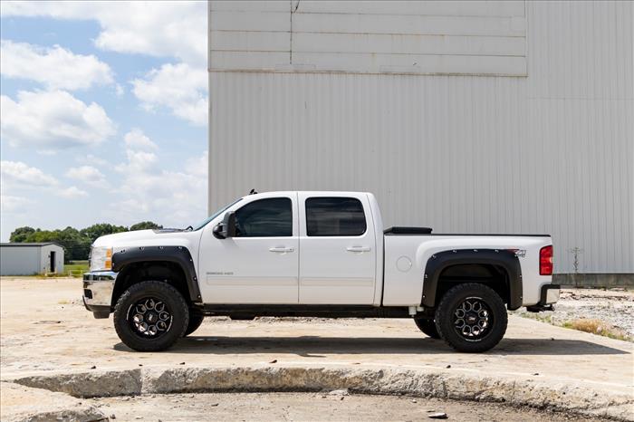 Pocket Fender Flares GBA Black Chevy Silverado 1500/2500HD/3500HD (07-14) Rough Country