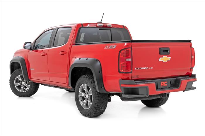 Pocket Fender Flares GBA Gloss Black Chevy Colorado 2WD/4WD (2015-2022) Rough Country
